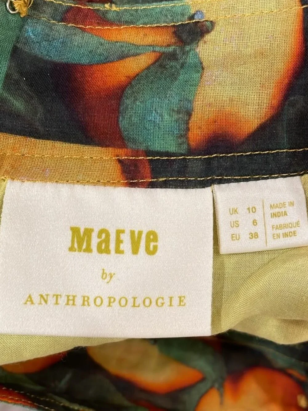 Anthropologie Maeve Summer Orchard Skirt